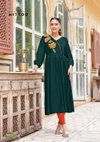 Nora By Mittoo Rayon Thread Work Stylish Kurti Wholesalers In Delhi