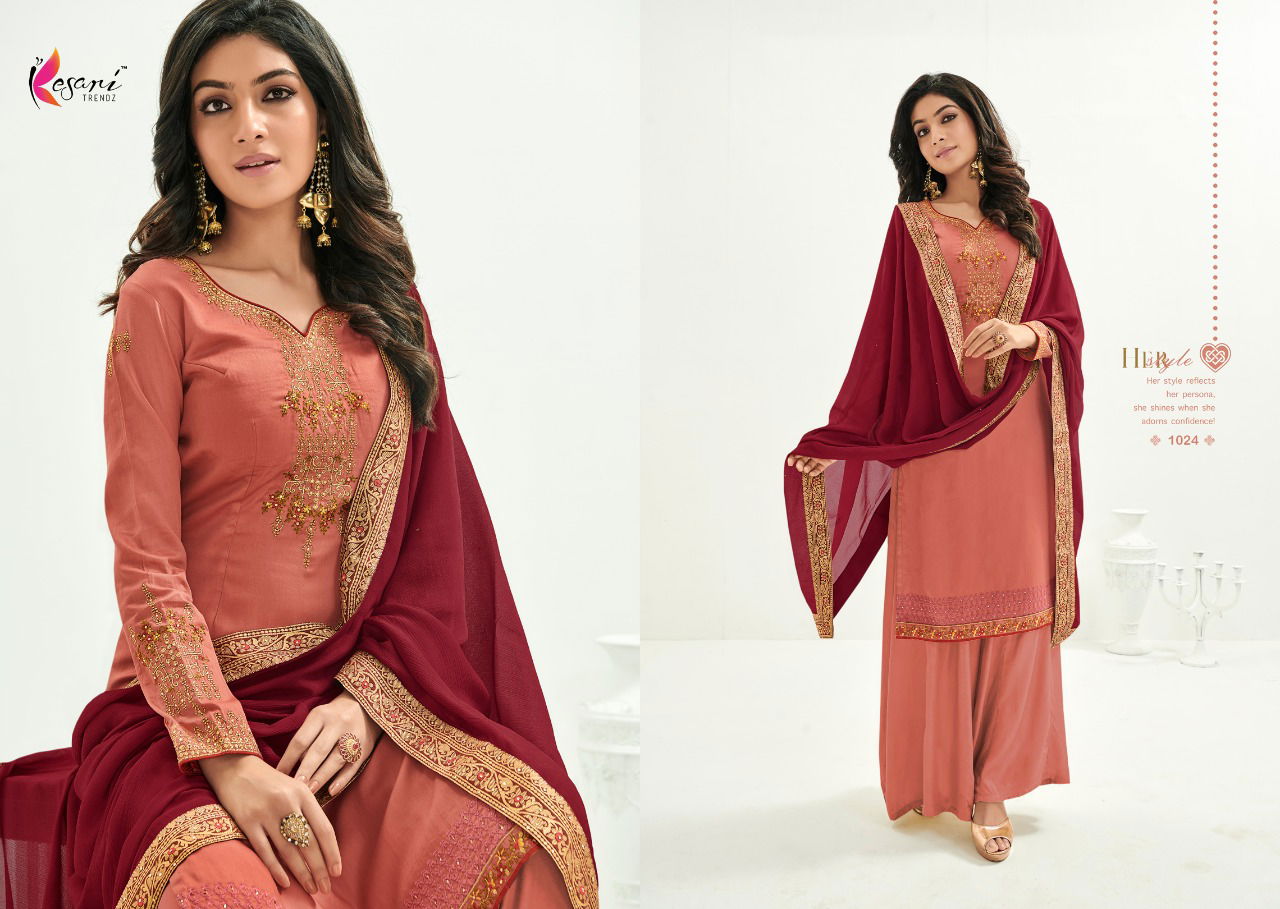 KESARI RAJOO VOL-1 Latest fancy Festive Wear Heavy Jam Silk With Embroidery Work Heavy Designer Salwar Suit Collection