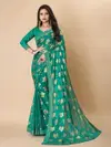 Pan Patta Designer Gold Printed Designer Sarees Wholesale Clothing Suppliers In India