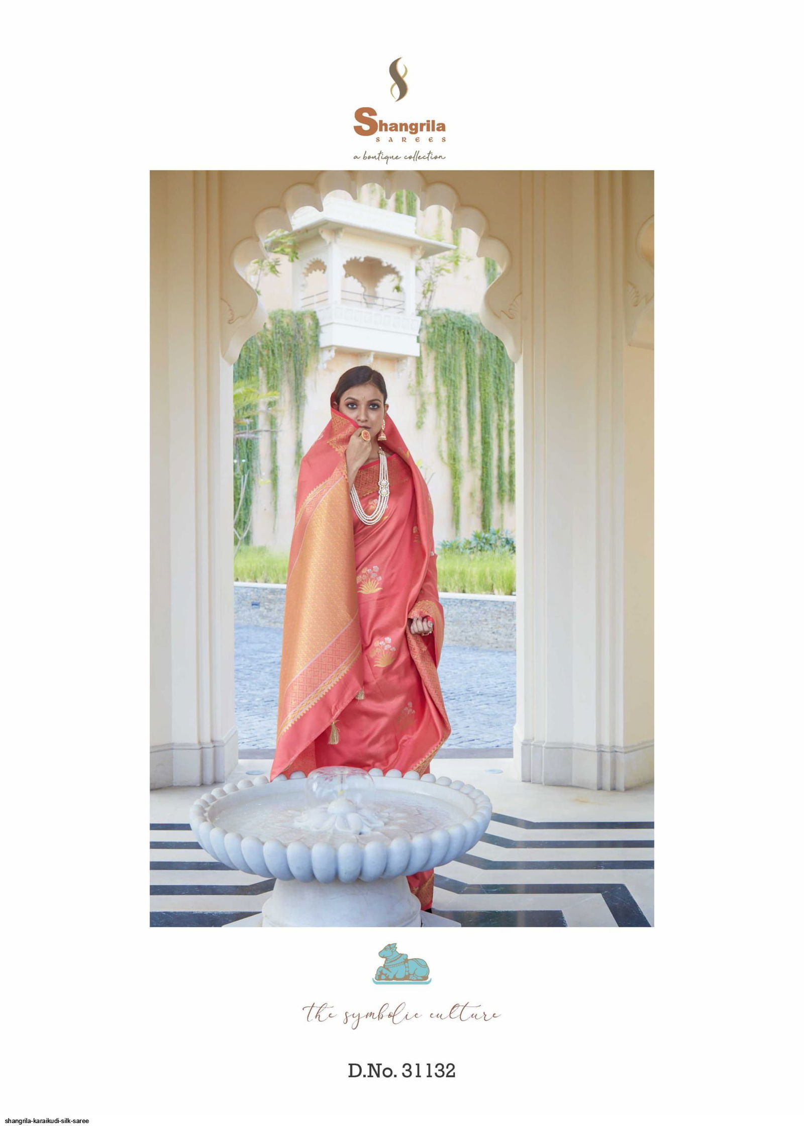 Shangrila Karaikudi Festive Wear Heavy Designer Silk Saree Collection
