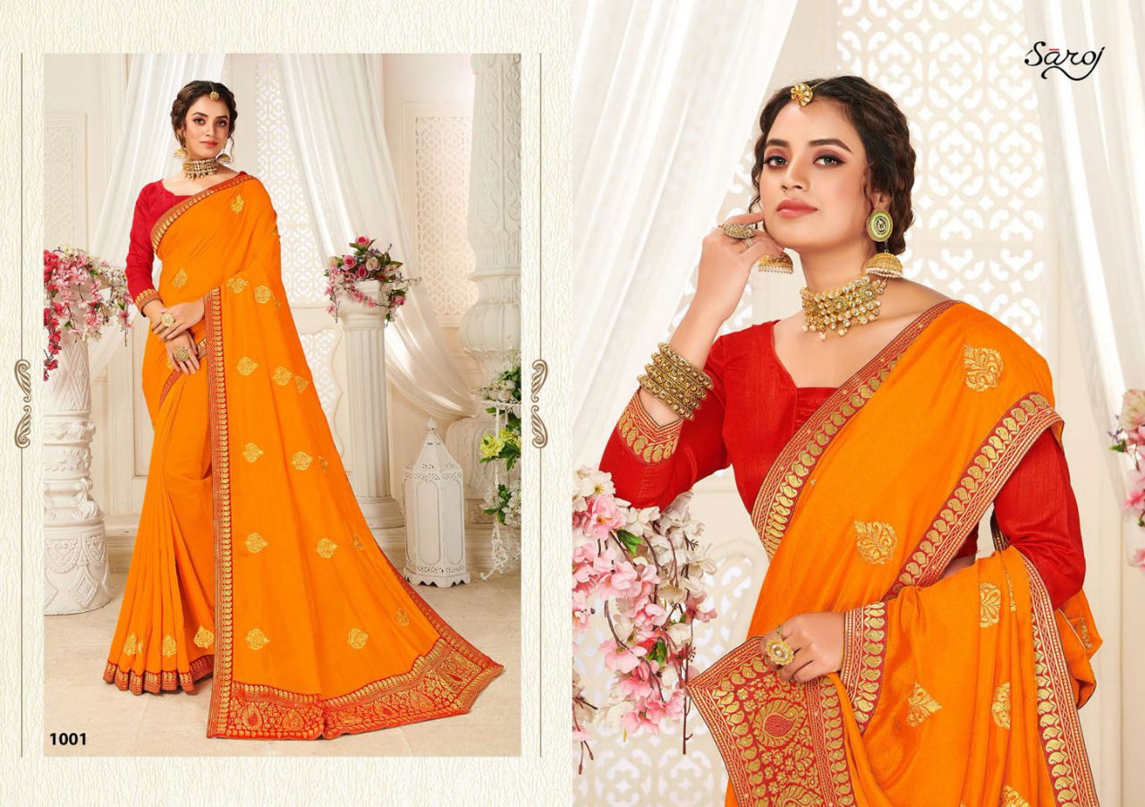 SAROJ NITYASHREE Latest Collection Fancy Festive Wear Designer Beglory Silk Saree