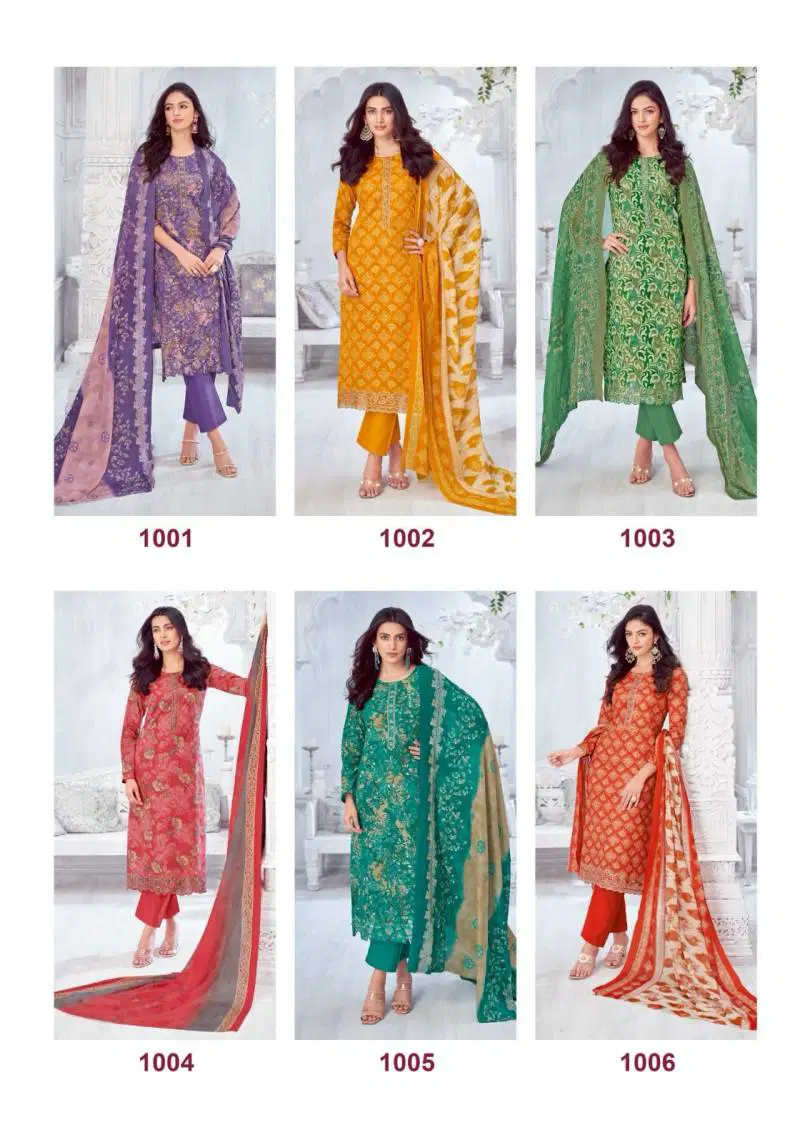 Kiran Vol 1 By Suryajyoti Lawn Foil Printed Dress Material Wholesale Online