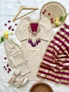 KF 314 Kalaai Roman Silk Embroidery Kurti With Bottom Dupatta 