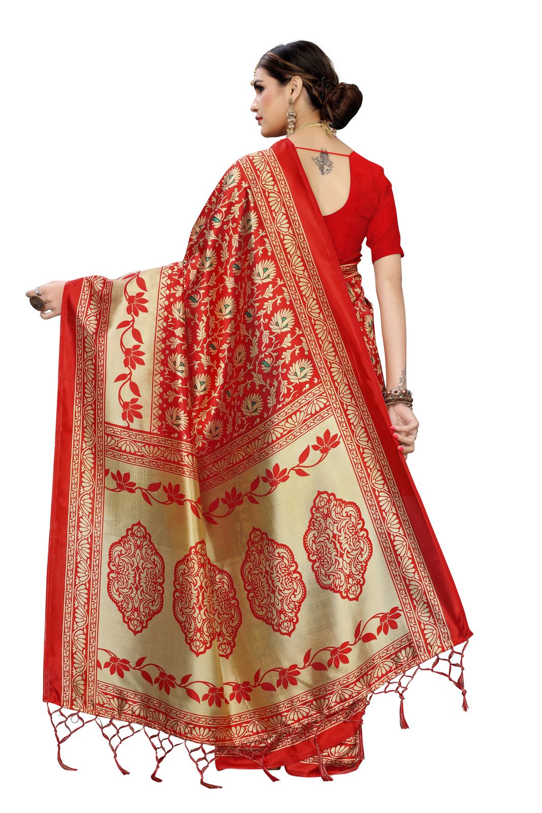 Sf 233 Latest Designer Fancy Casual Wear Printed Art Silk Sarees Collection
