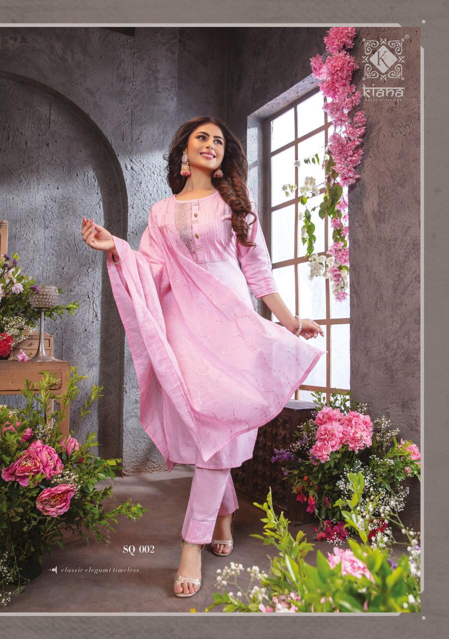 KIANA SUMMER QUEEN Latest Festive Wear Fancy Pure Cotton Lurex Touch  Thread Work Heavy salwar Suit Collection