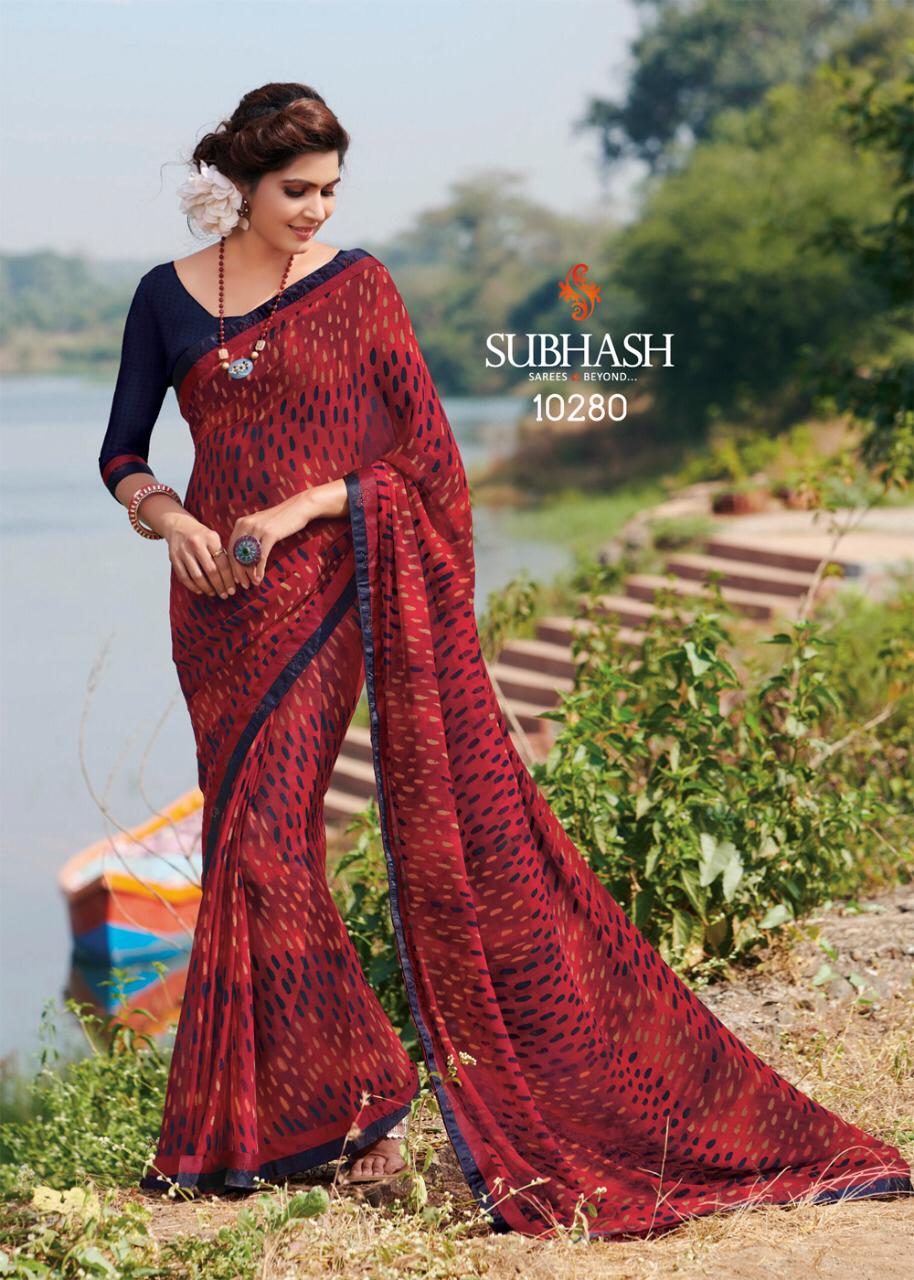 Subhash Hero 8 Latest Designer Printed casual Wear Saree Collection 