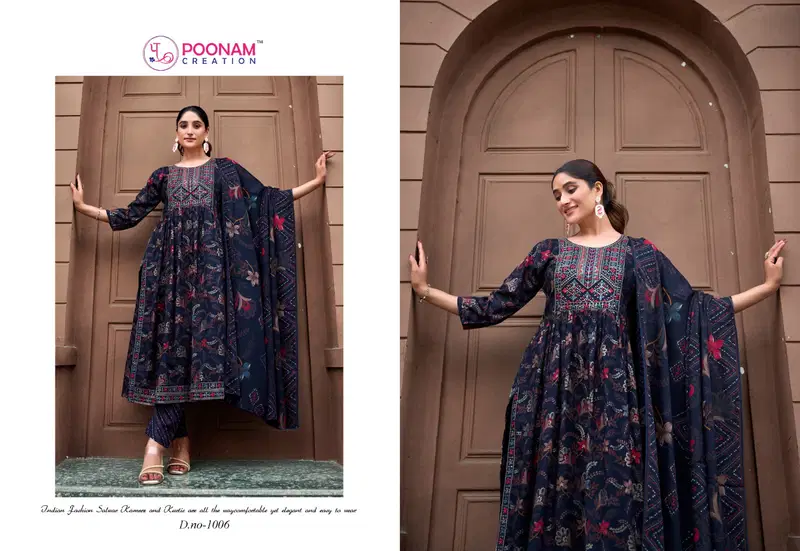 Shagun By Poonam Anarkali Reyon Wholesale Kurti Bottom With Dupatta In India