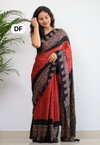 DF 85 Bandek Ajrakh Albela Cotton Digital Printed Sarees Wholesale Shop In Surat
