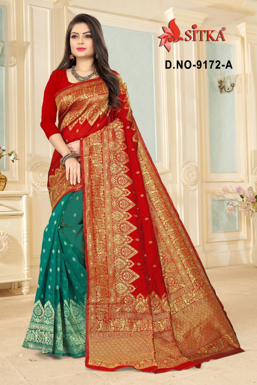 Subhlaxmi 9172 Fancy Designer Casual Wear Handloom Cotton Silk Sarees collection
