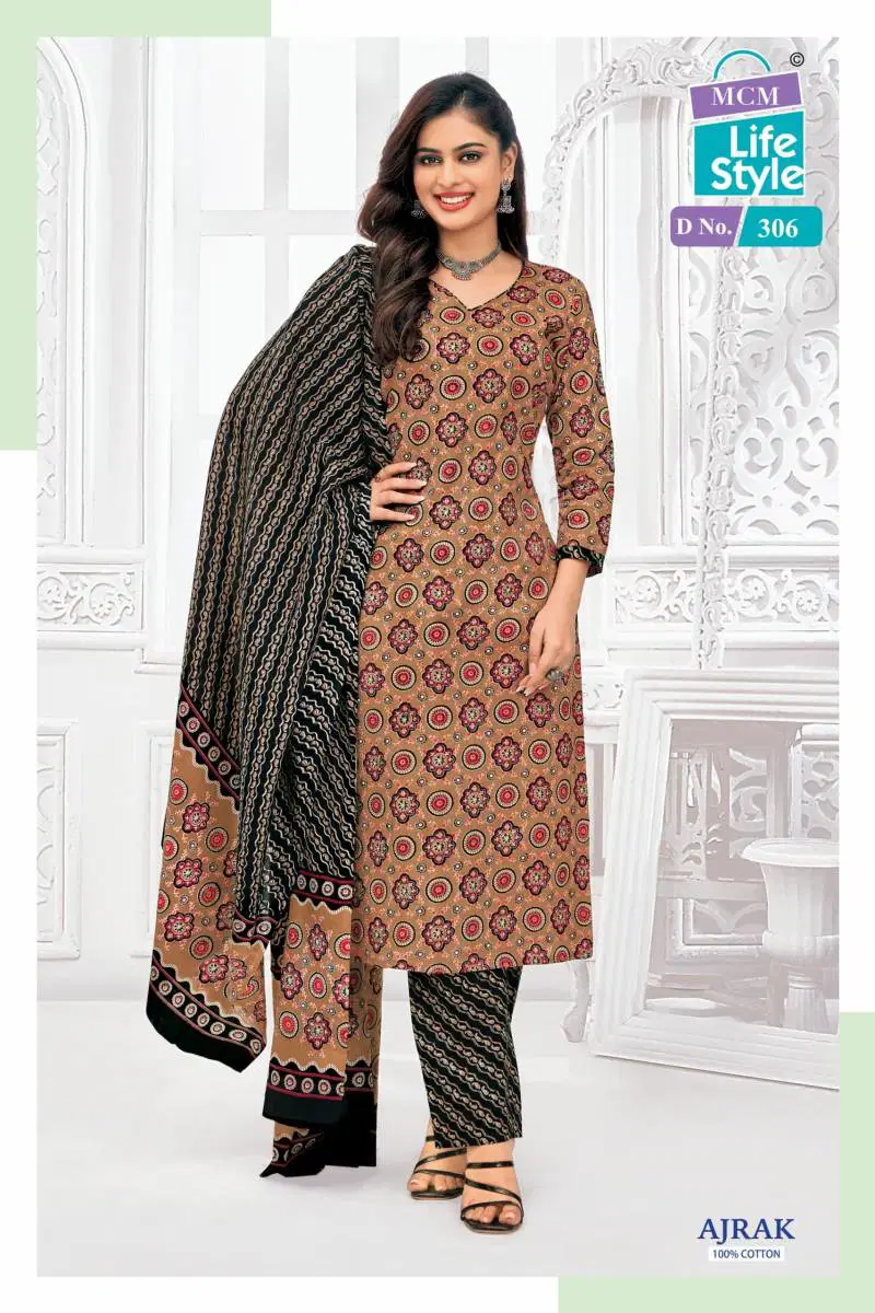Ajrak 3 By Mcm Cotton Printed Wholesale Dress Material Suppliers In Mumbai
