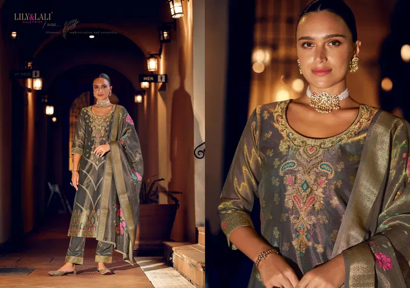 Faridan Vol 2 By Lily And Lali Kurti With Bottom Dupatta Suppliers In India
