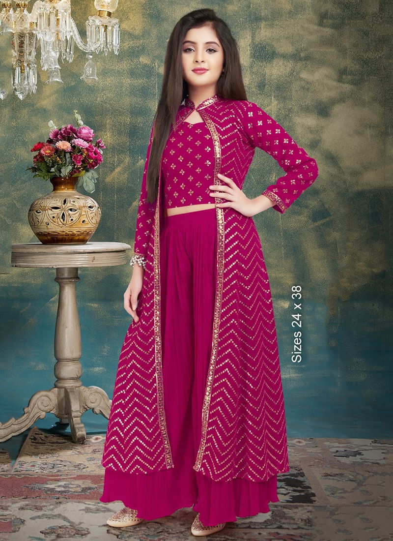 5615 A New Designer Heavy Wedding Wear Kids Girls Collection