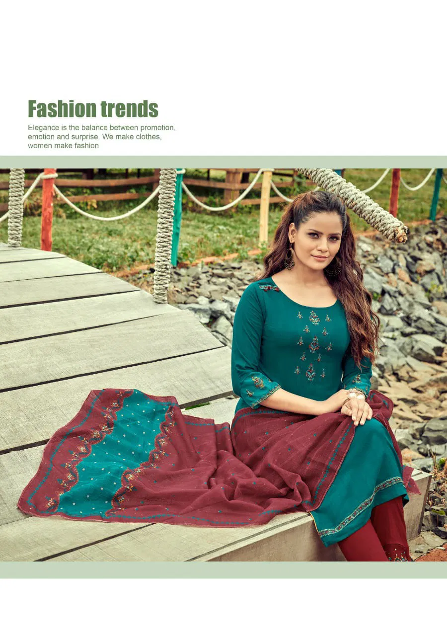 Koodee Mayra 1 Festive Wear Designer Fancy Rayon Ready Made Collection
