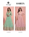 Saheen By Sayuri Viscose Jacquard Embroidered Gown With Dupatta Wholesale Online