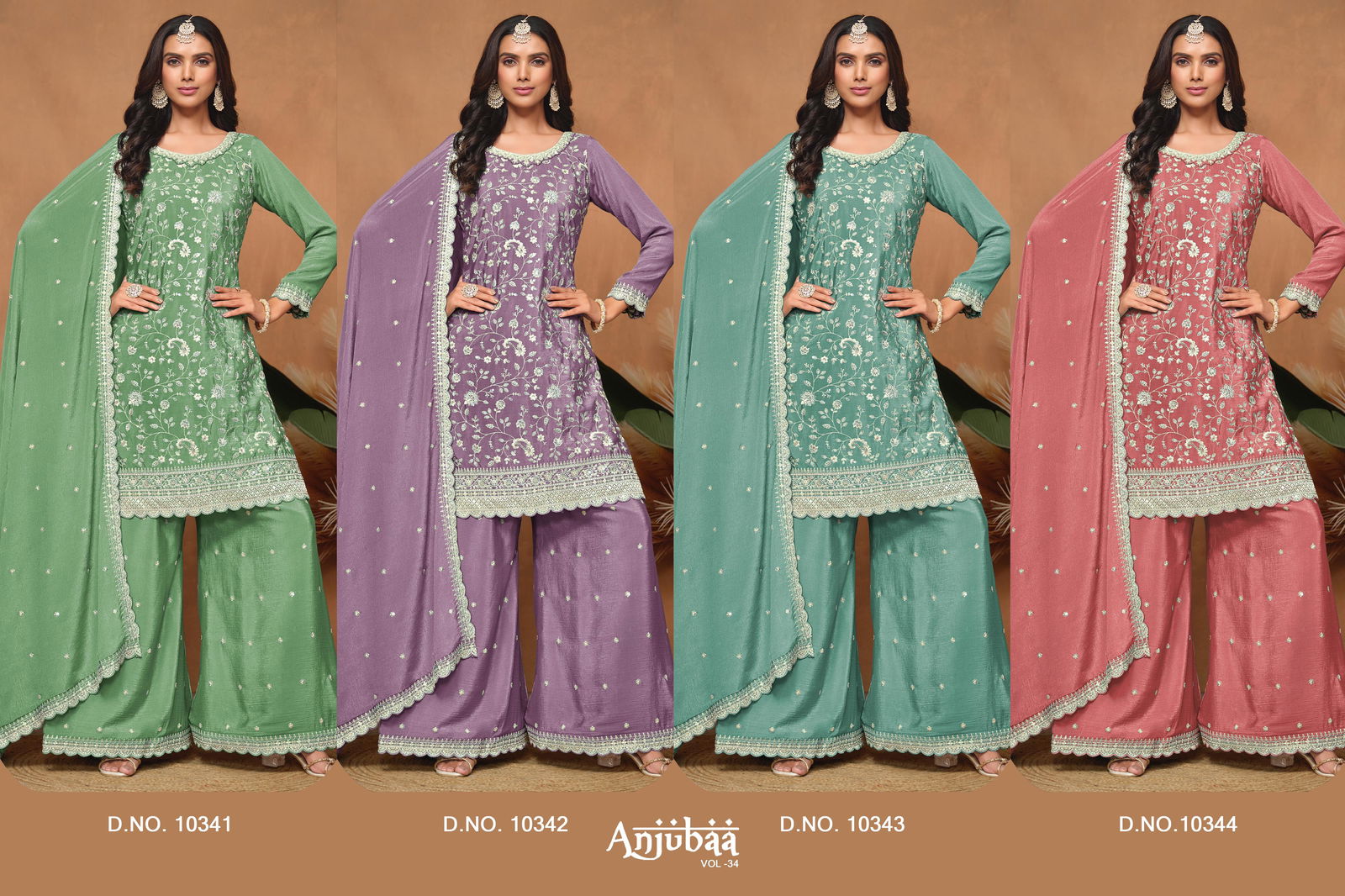 Anjubaa Vol 34 By Anjubaa Wedding Wholesale Salwar Suits Suppliers In Mumbai