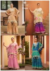 Magic By Sayuri Viscose Hand Mirror Kaftan With Gharara Wholesale Price In Surat