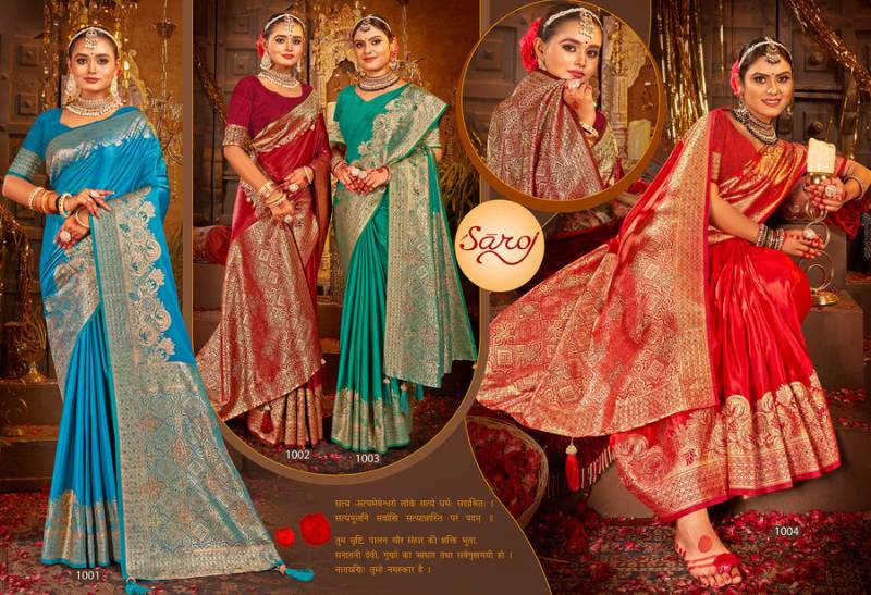 Rajvaibhav Silk Vol 1 By Saroj Festive Wear Satin Silk Saree Bulk Orders In India