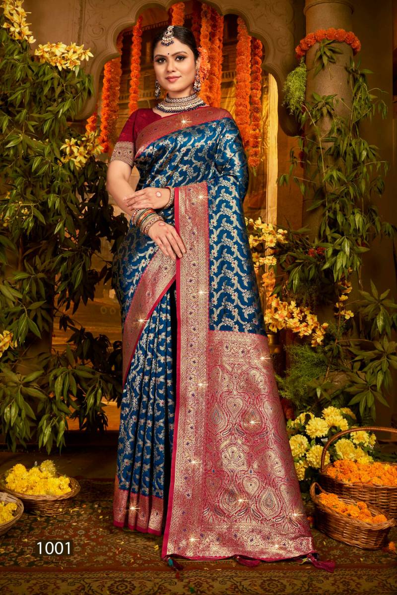 Gulaab Silk Saroski Vol 2 By Saroj Festive Wear Silk Saree Wholesale Clothing Suppliers In India