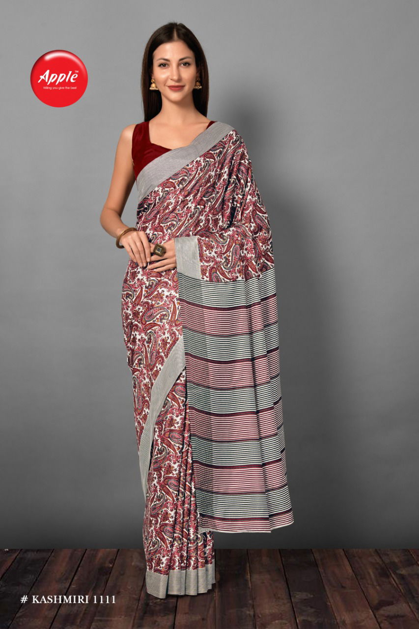 APPLE KASHMIRI VOL-11 Latest Collection Of Regular Wear Fancy Pashmina Silk saree