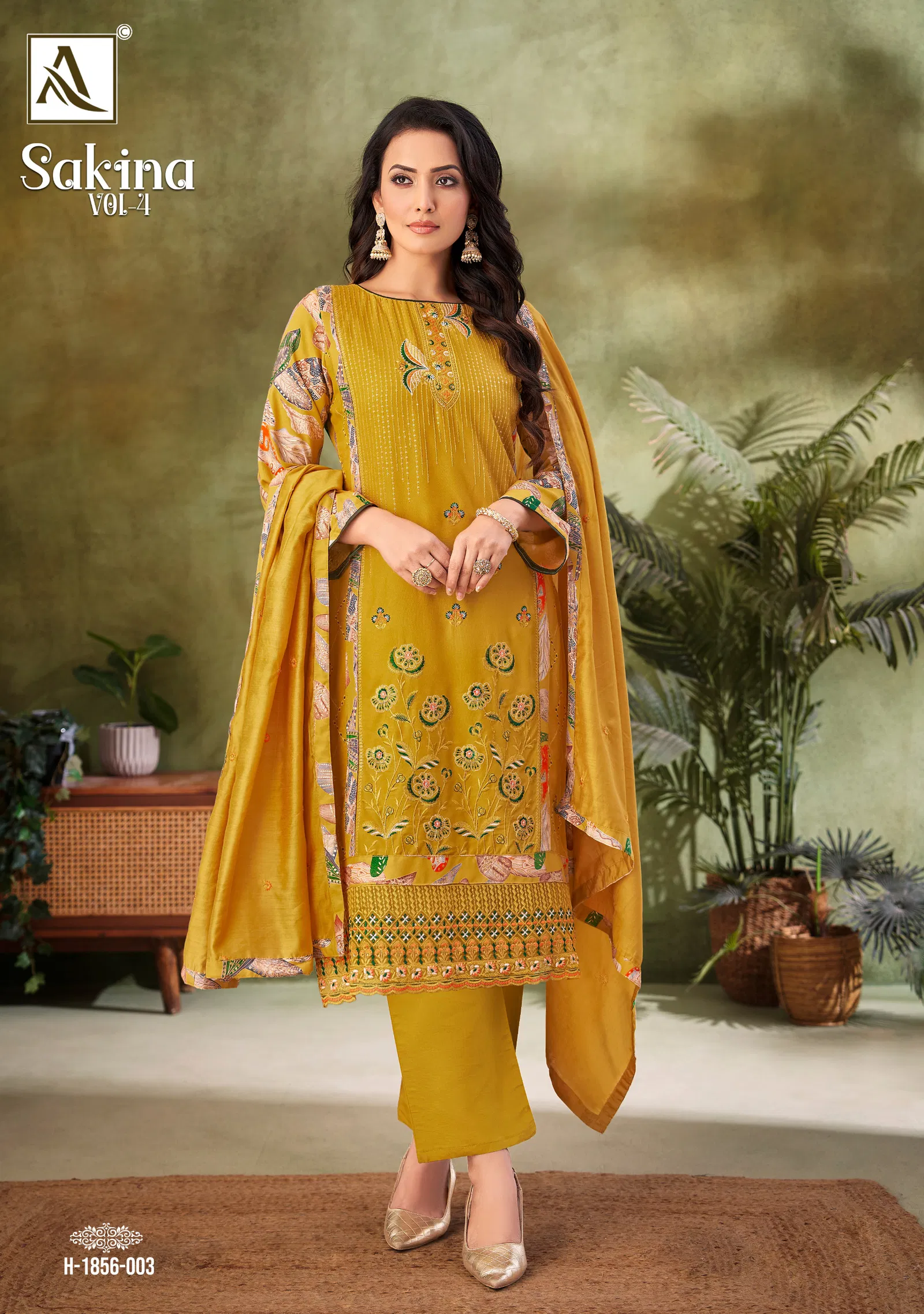 Sakina Vol 4 By Alok Suit Viscose Rayon Dress Material Suppliers In India