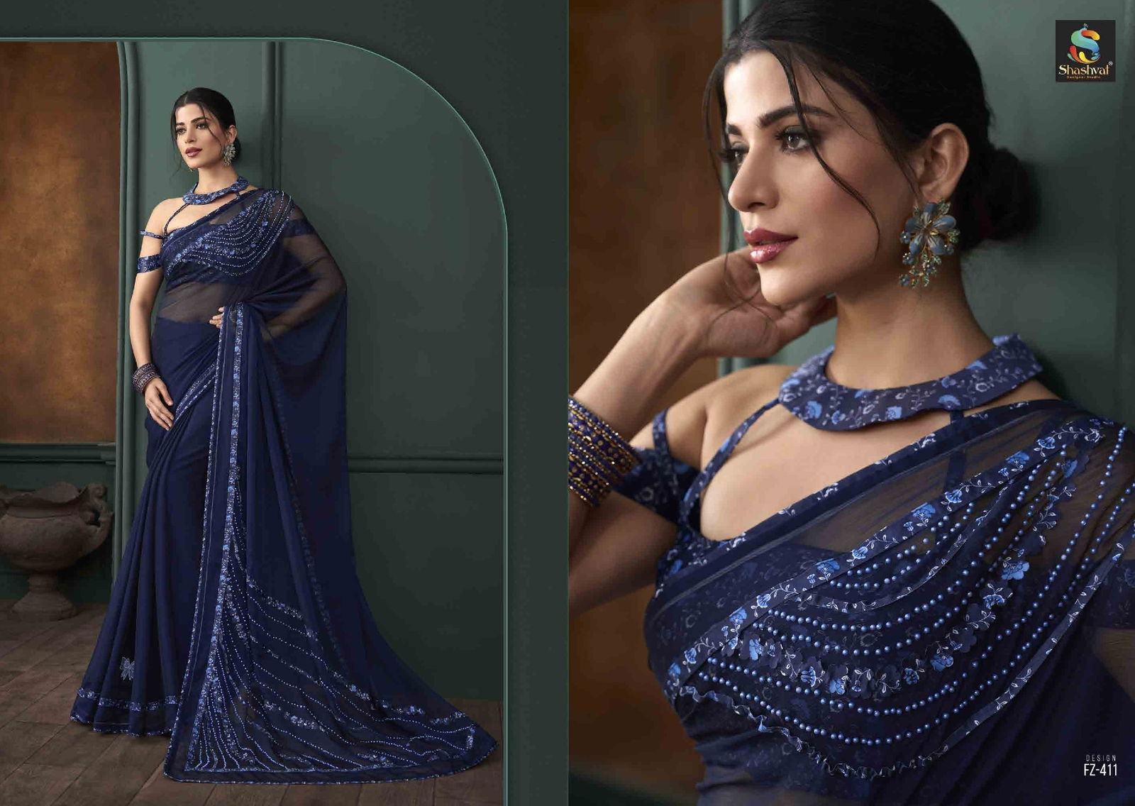 Feeza Vol 4 By Shashvat Fancy Designer Saree Wholesale Shop In Surat