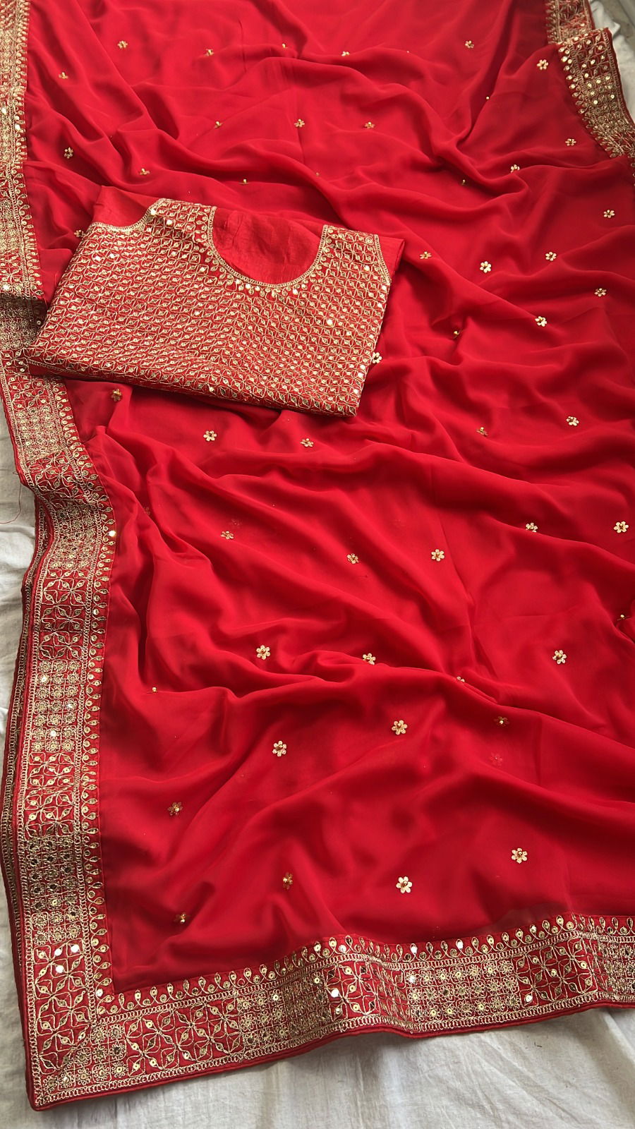 BT 381 Heavy Georgette Designer Sarees Wholesale Market In Surat