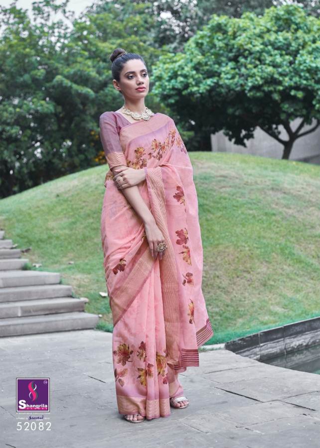 Shangrila Akira Latest Collection Of Casual Wear Linen Cotton Saree 