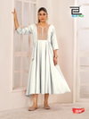 Golden Duck By Blue Hills Rayon Foil Printed Anarkali Gown Suppliers In India