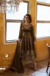 Grey And Gold By Aiqa Viscose Velvet Designer Salwar Suits Orders In India