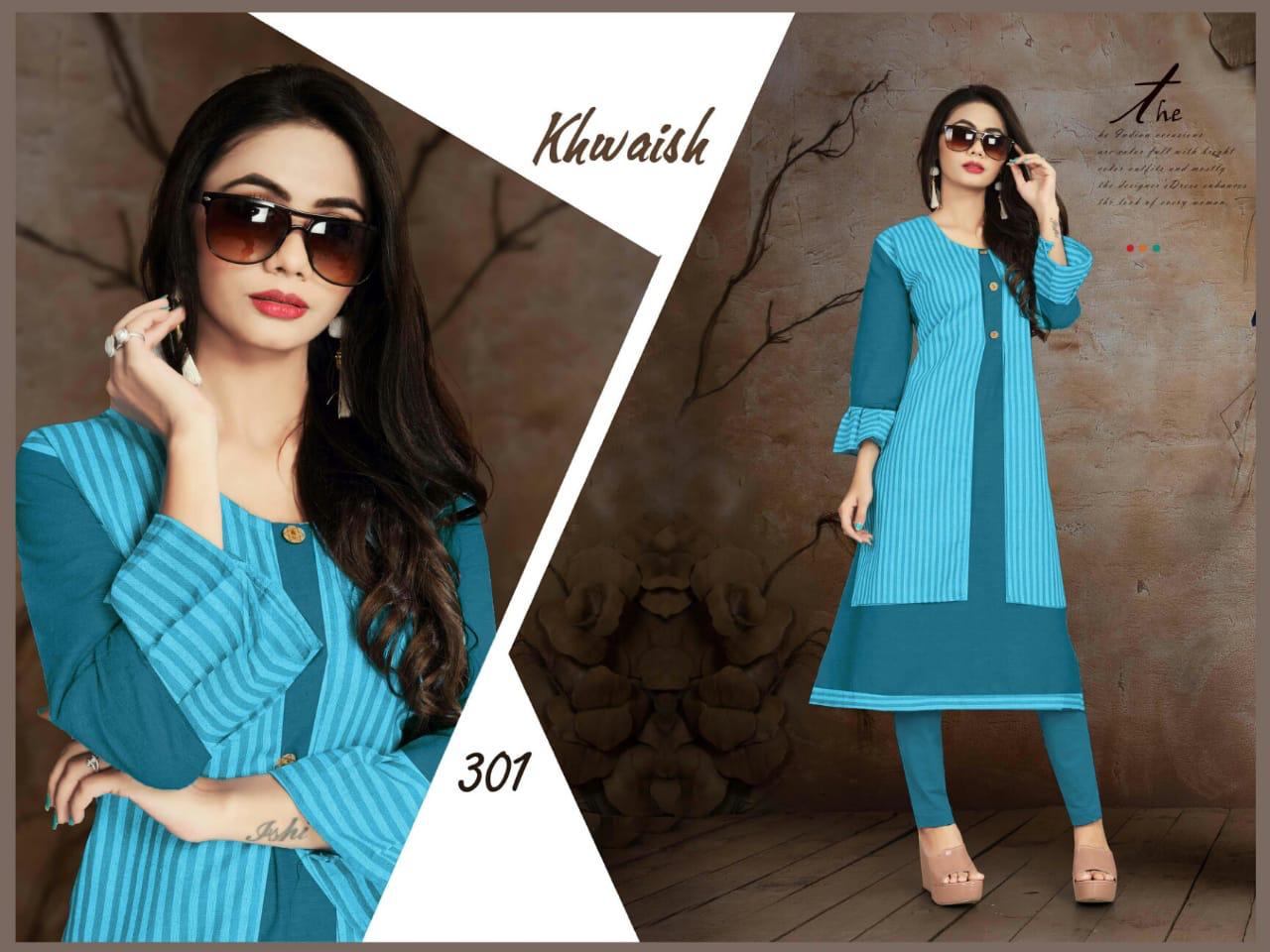 Trendy Aagya Khwaish 3 Festive Daily Wear Kurtis Collection
