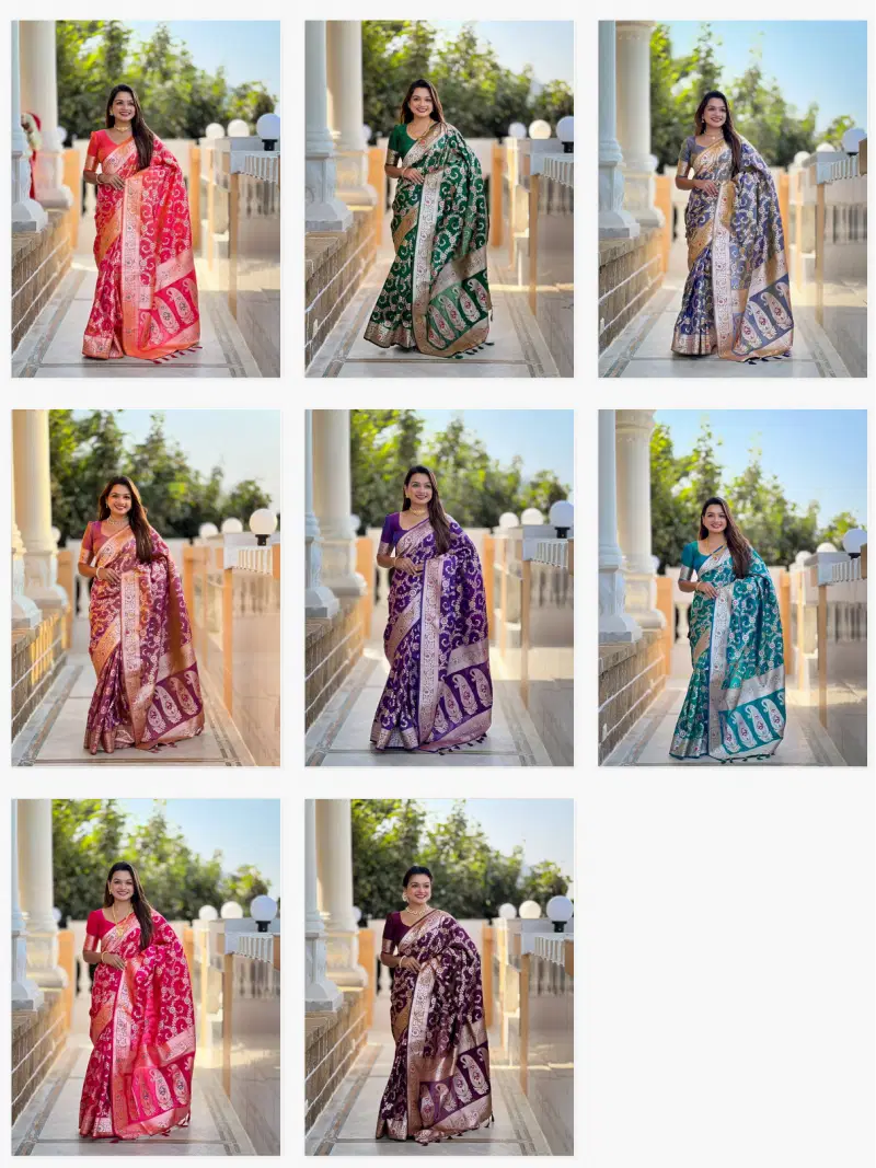 Nx Banarasi 6 Festive Wear Banarasi Silk Saree Wholesalers In Delhi