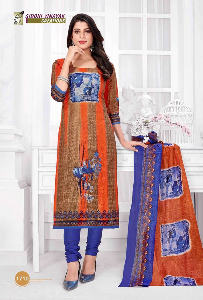 Siddhi Vinayak Latest Casual Wear Pure Cotton Printed Dress Material Collection