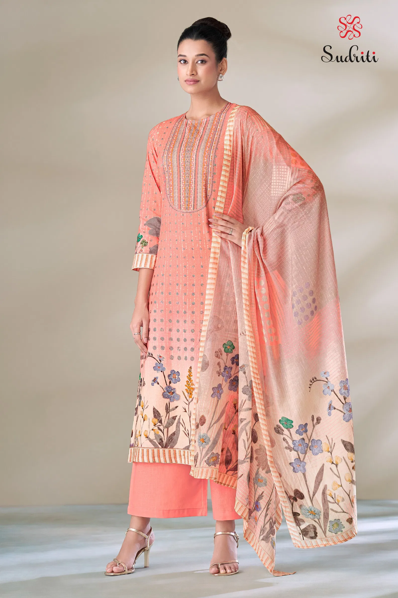 Shwet By Sudriti Lawn Cotton Printed Designer Salwar Suits Wholesale Online