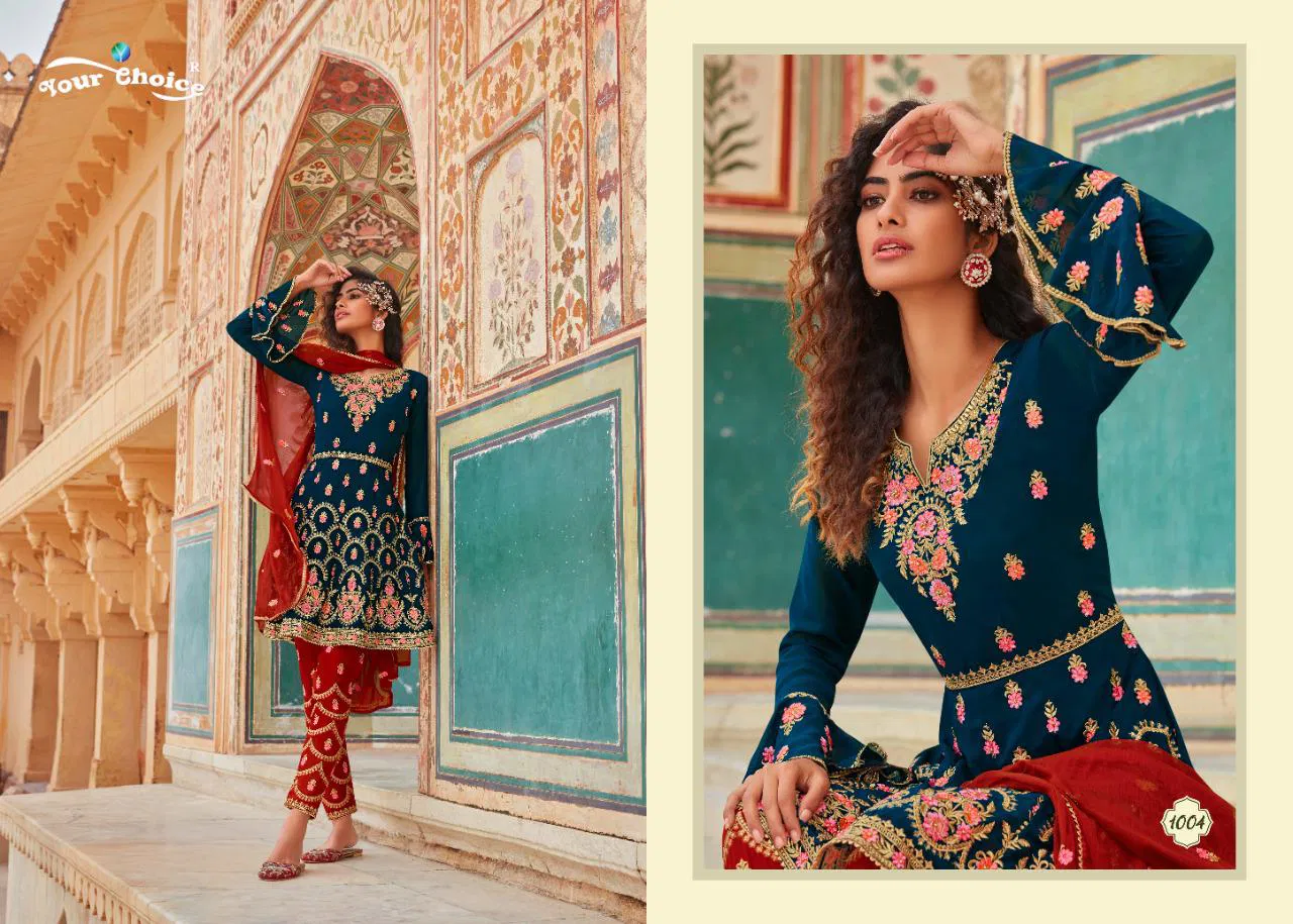 Y.c Maria B 2 Latest Fancy Festive Wear Blooming Georgette With Heavy Embroidery Work Designer Salwar Suits Collection
