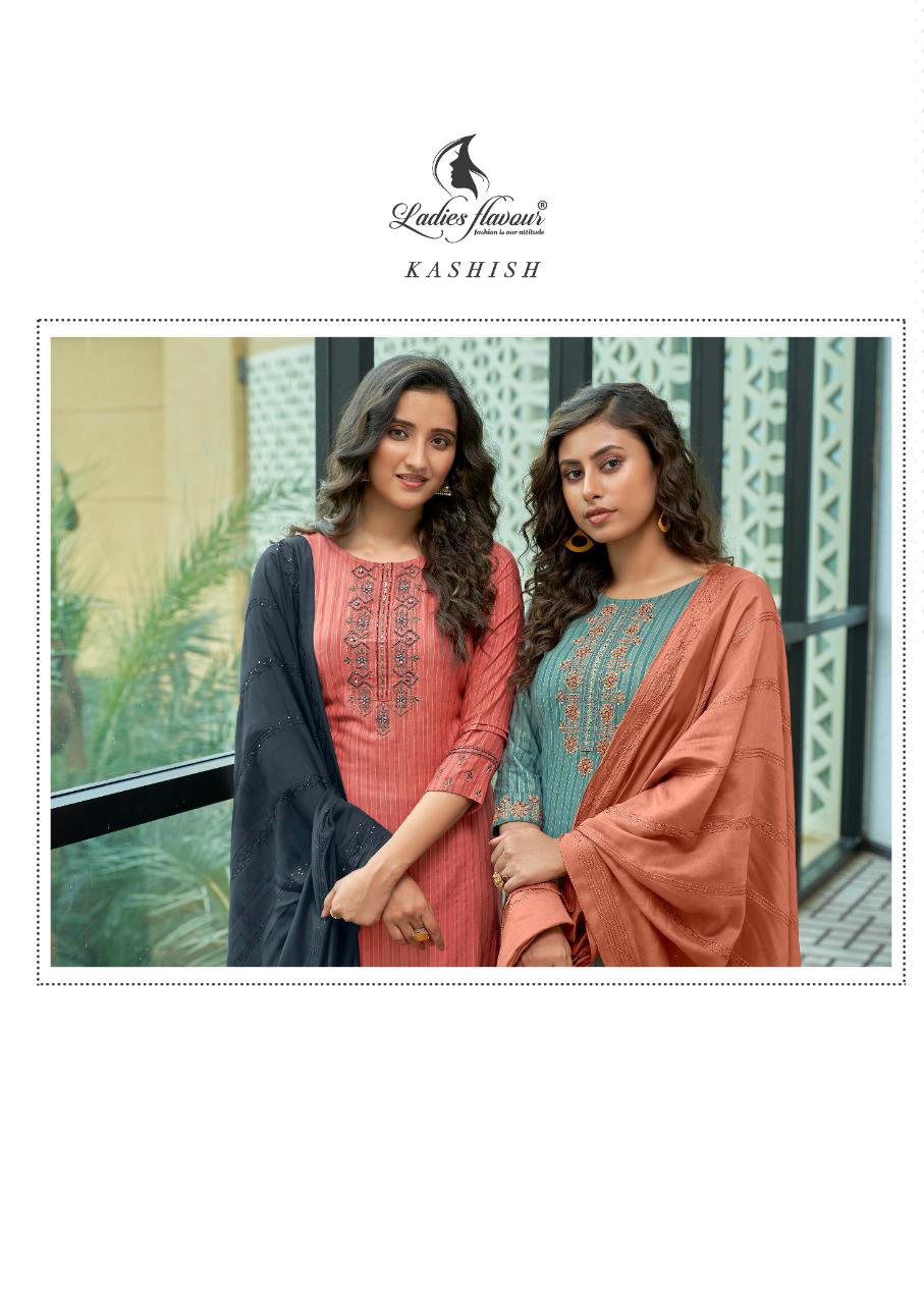 Ladies Flavour Kashish Fancy Festive Wear Heavy Rayon Weaving pattern Ready Made Collection
