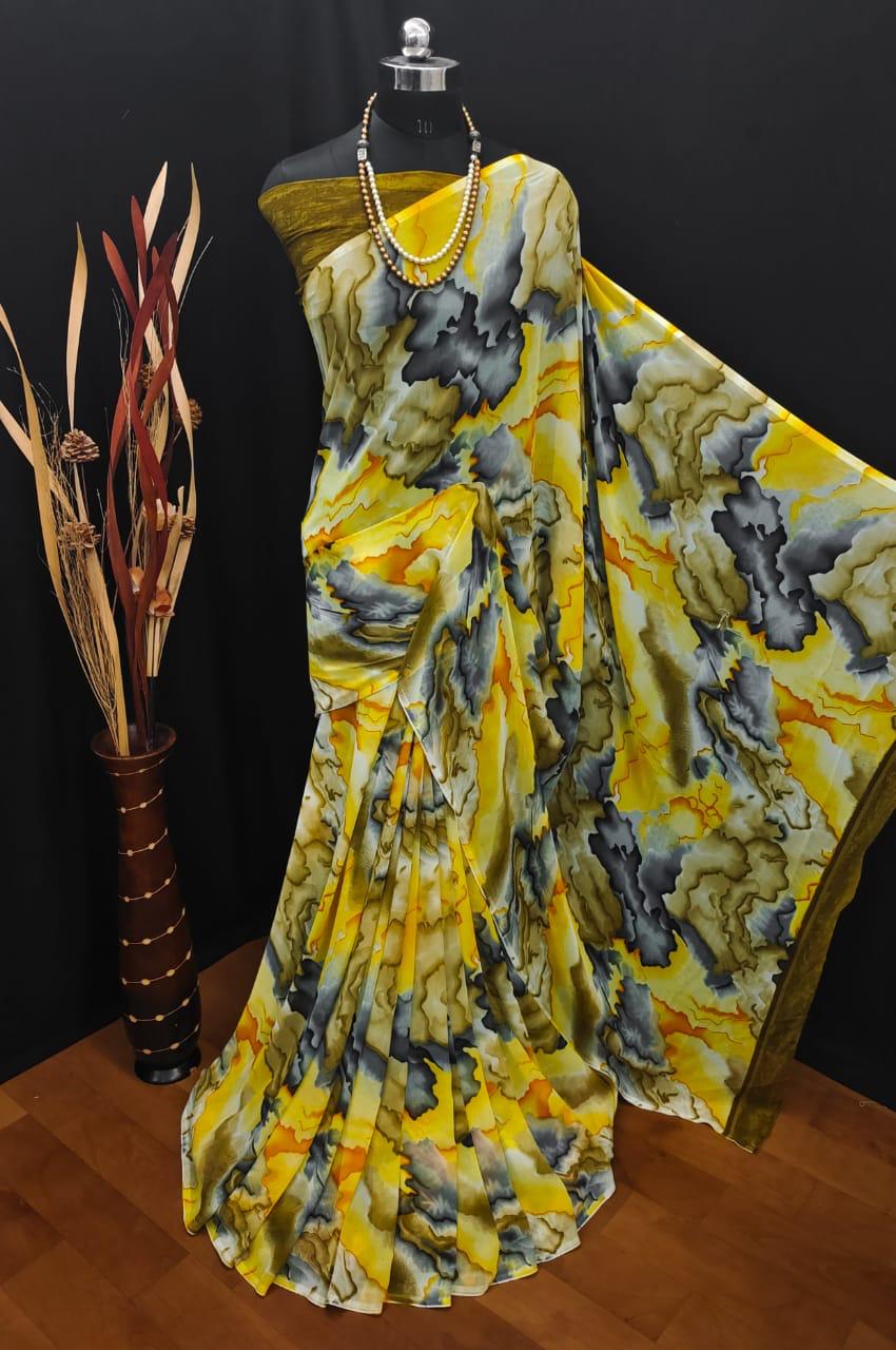 Aatrika 8 Fancy Designer Ethnic Wear Georgette Printed Saree Collection