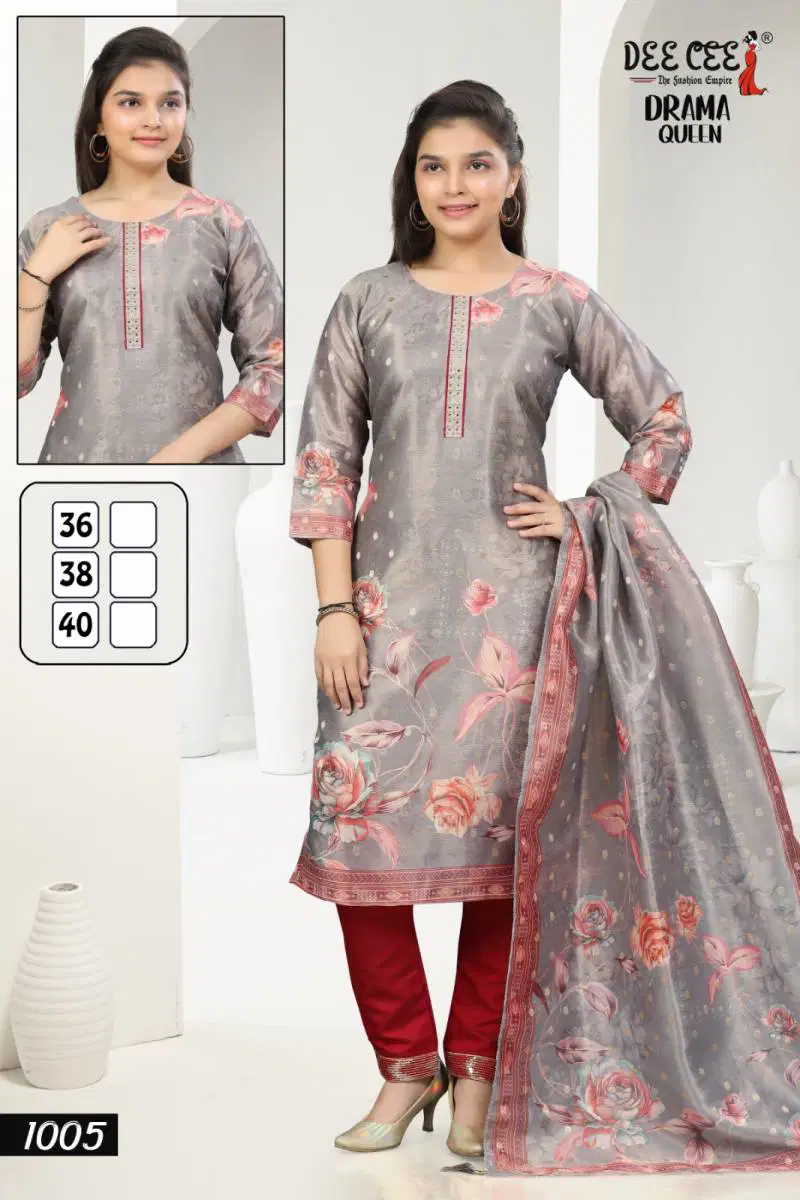 Drama Queen By Deecee Digital Printed Kurti Bottom With Dupatta Suppliers In India