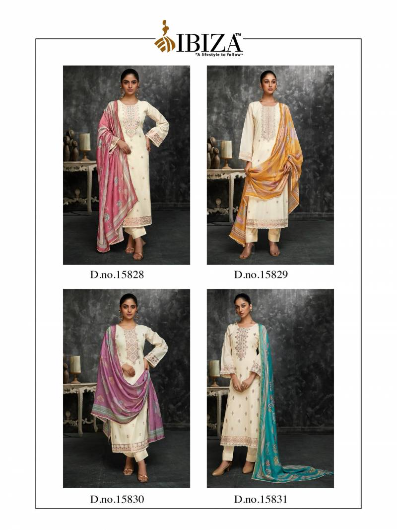 Ibiza Bosca Vol 9 Lawn Cotton Jacquard Salwar Kameez Wholesale In India