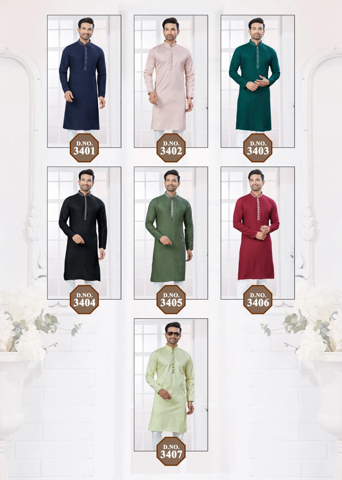 Outluk Wedding Collection Vol 34 Pure Cotton Mens Kurta Pajama Manufacturers