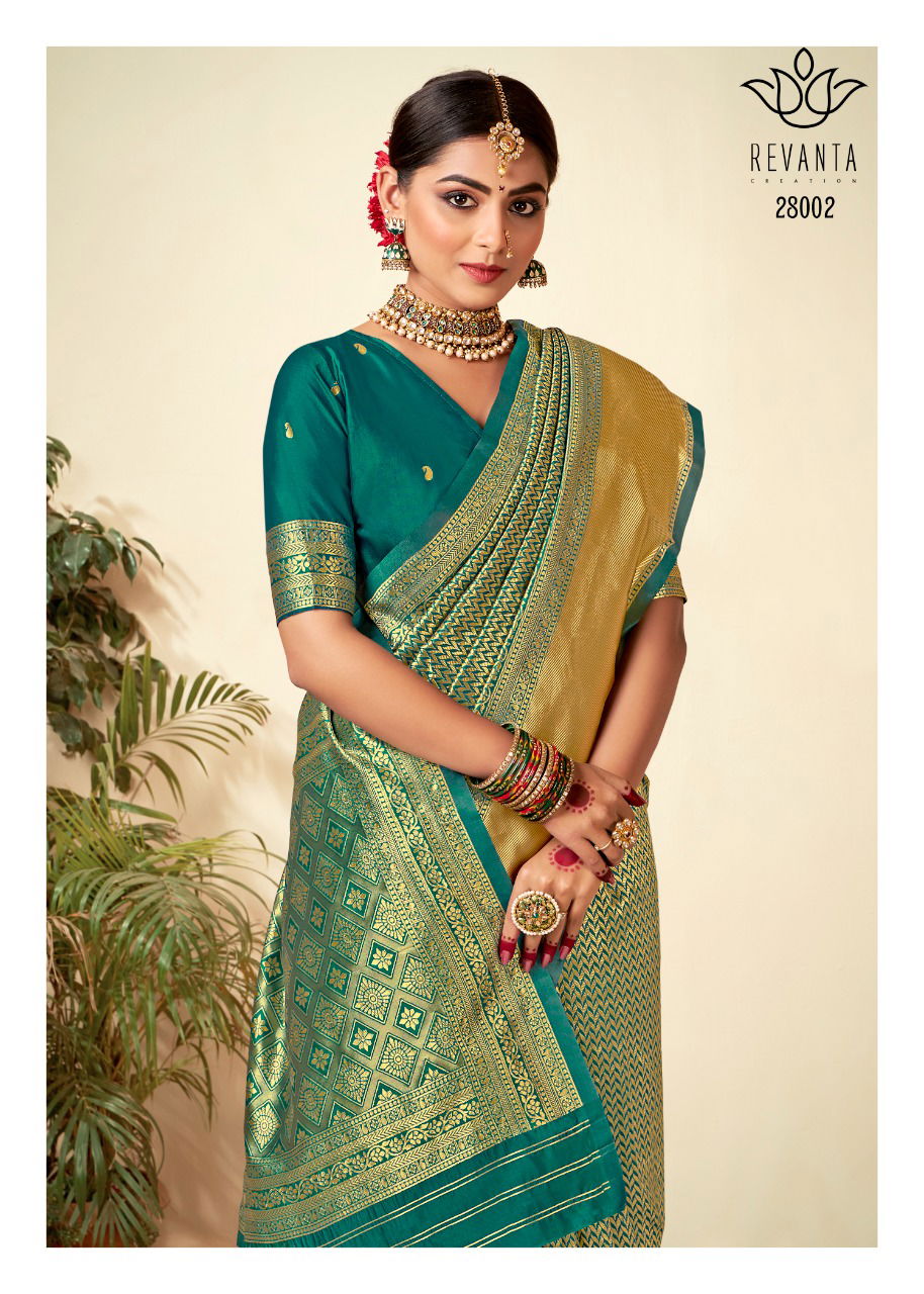 Revanta Kalyani Fancy Designer Party Wear Latest Silk Saree Collection