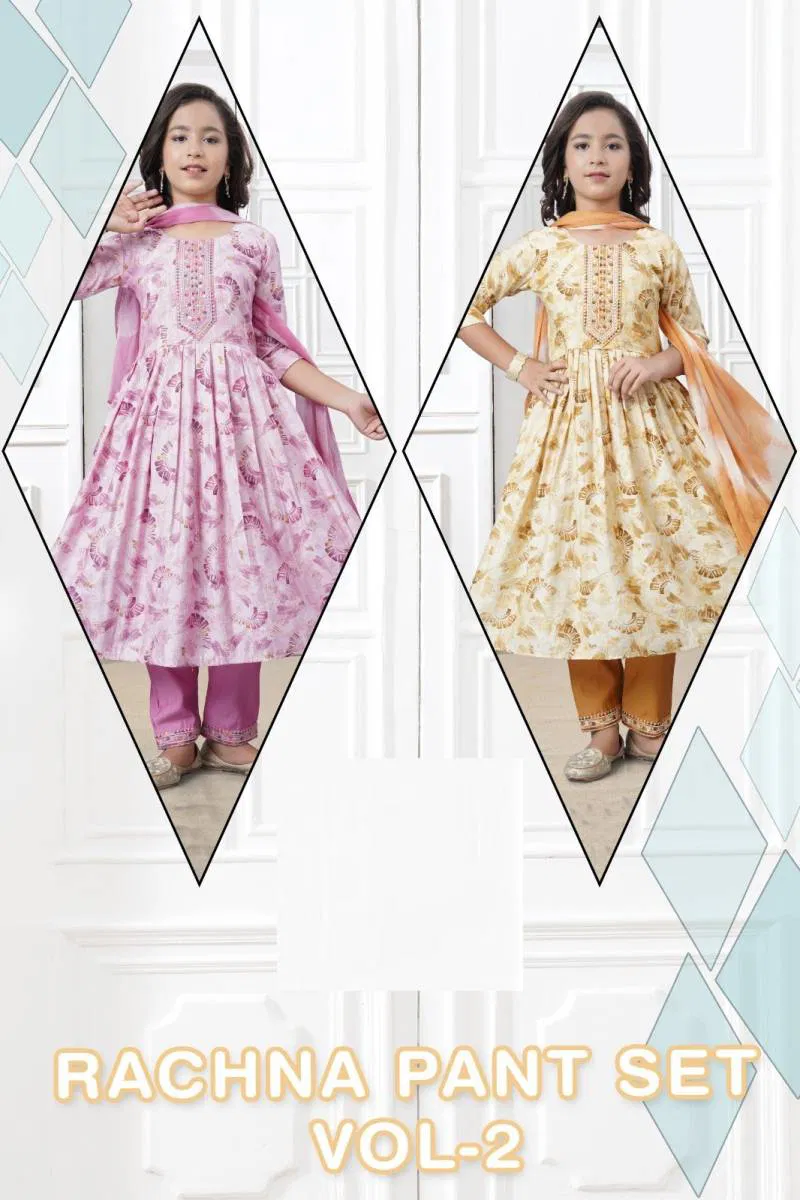 Rachna Pant Set Vol 2 Printed Kids Wear Wholesale Market In Surat With Price