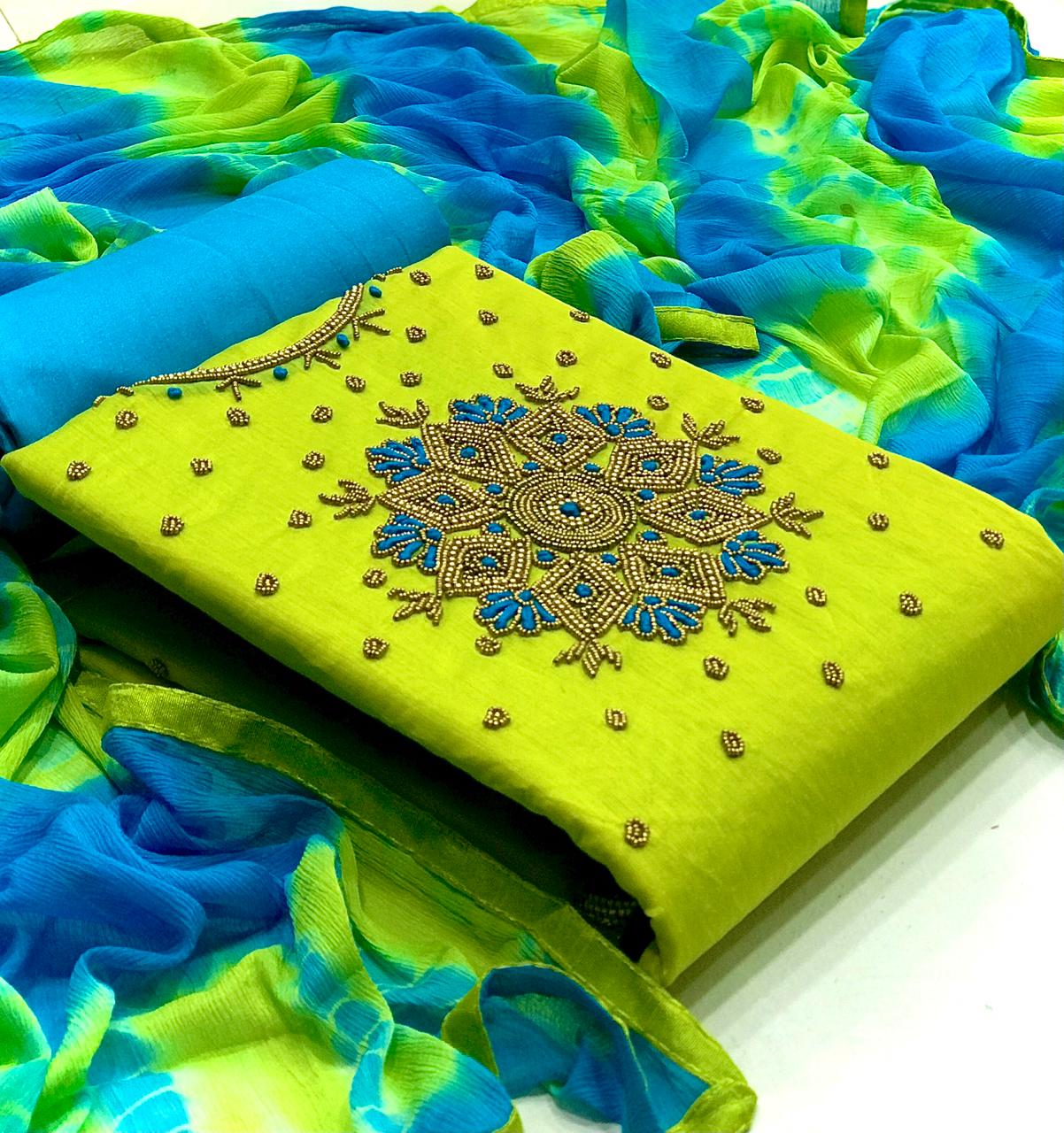 Designer Handwork Suits 6001 Latest Fancy Casual Wear Dress Material Collection
