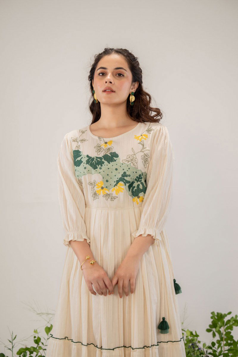 Tanyaa P 179 Mul Cotton With Handwork Touchup Fancy Kurti Wholesalers In Delhi
