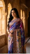 Tew Vol 3 Roman Silk With Ajarakh Printed Saree