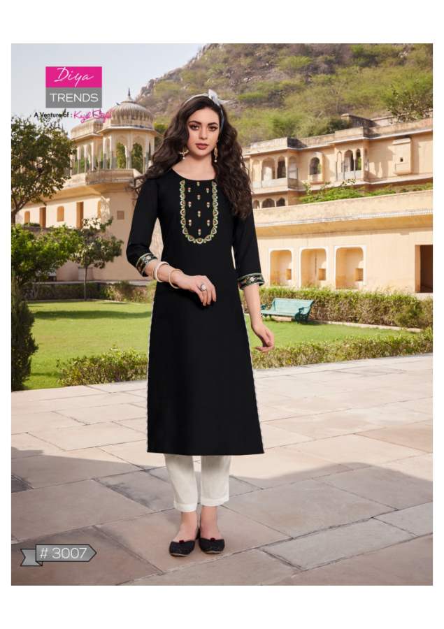 Casual Dairy 3 New Design Ethnic Wear Rayon Embroidery Kurti Collection
