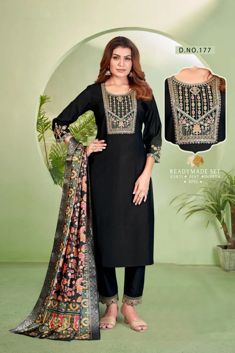 Alinee 173 To 177 Kurti Bottom With Dupatta Wholesale Suppliers In Mumbai