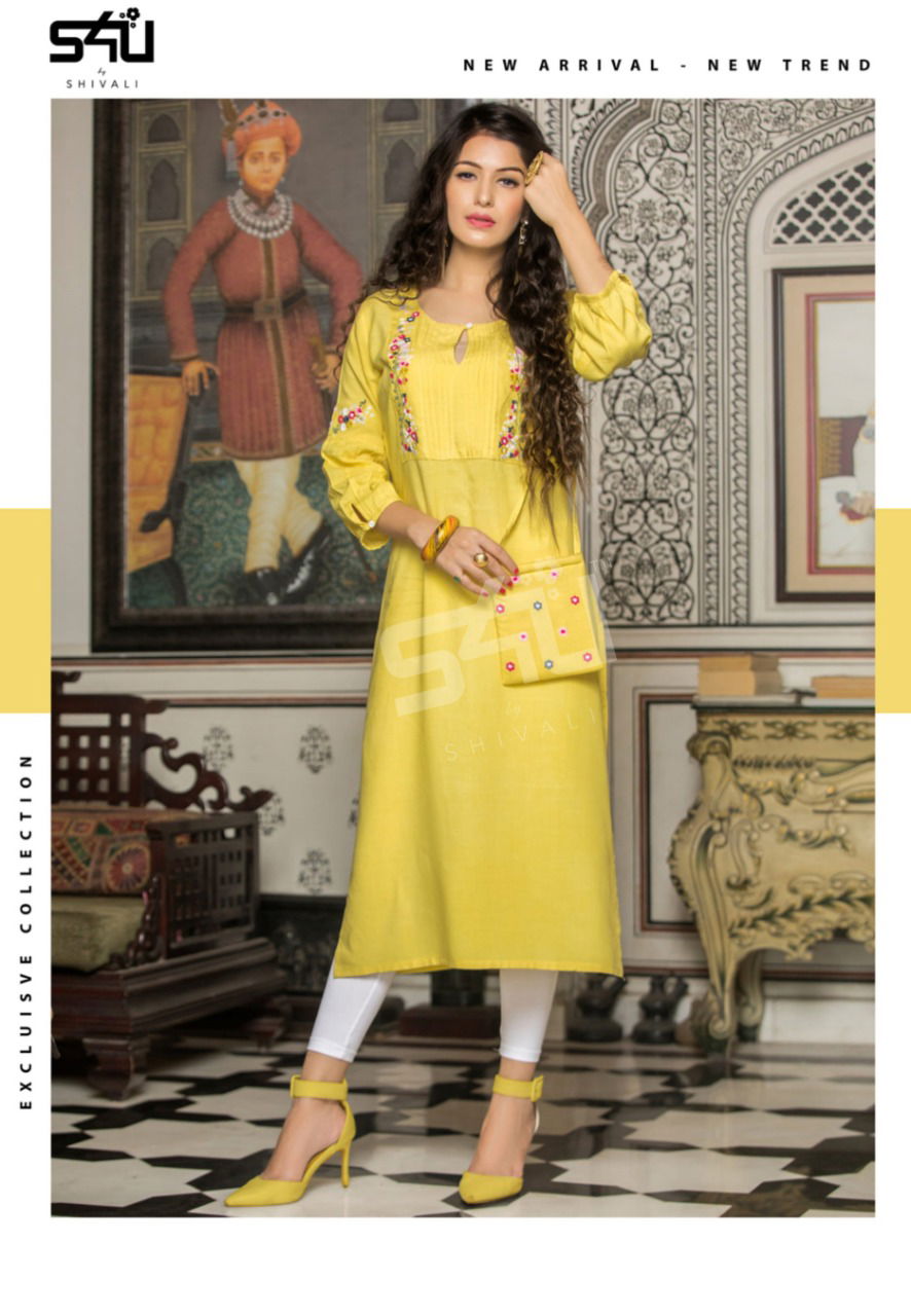 S4u Fyre 2 Latest Fancy Regular Casual Wear Printed Cotton Designer Kurtis Collection
