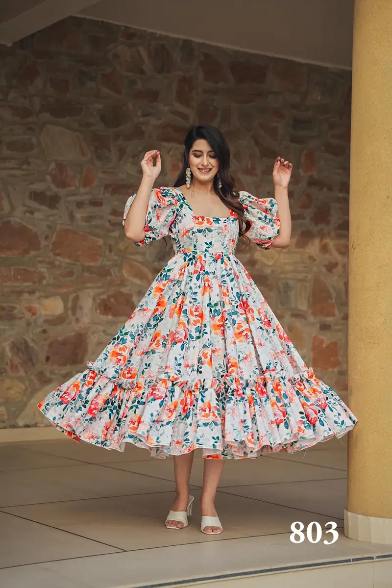 Clora Vol 8 By Lucaya Rayon Printed Flair Ladies One Piece Wholesale Online