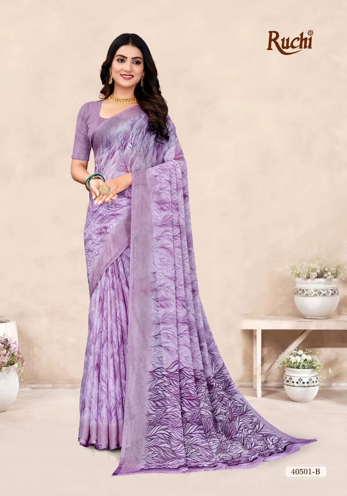 Star Chiffon 196 By Ruchi Printed Chiffon Daily Wear Saree Exporters In India