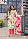 Sabri Vol 7 By Mystic 9 Rayon Printed Kurti With Bottom Dupatta Exporters In India